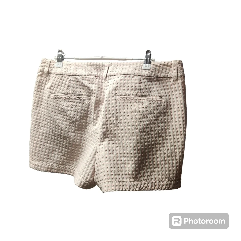 Ann Taylor LOFT Women’s Shorts Sz.10 Marisa Beige Peach Polka